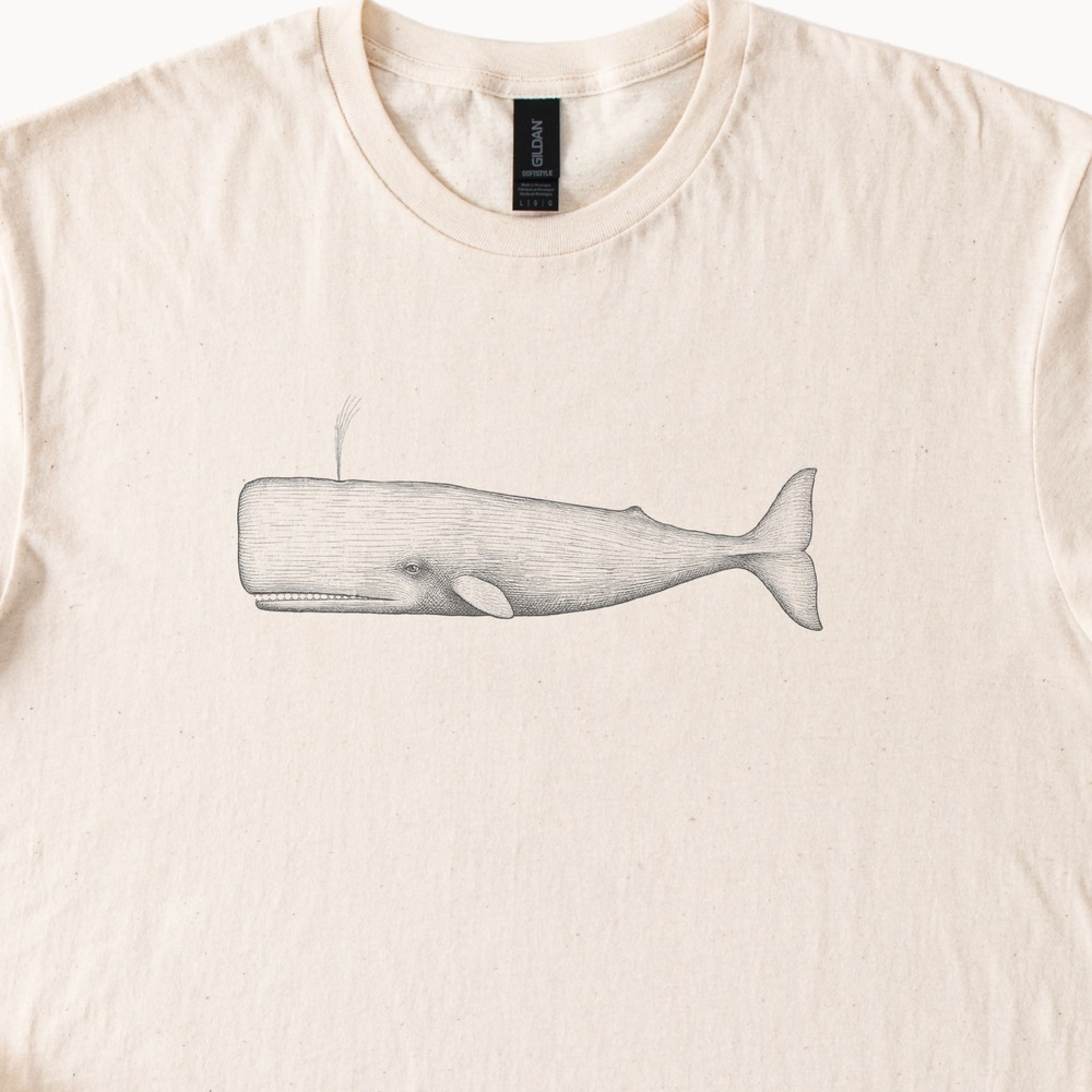 Sperm Whale Blowing Its Spout Naturalist Tee